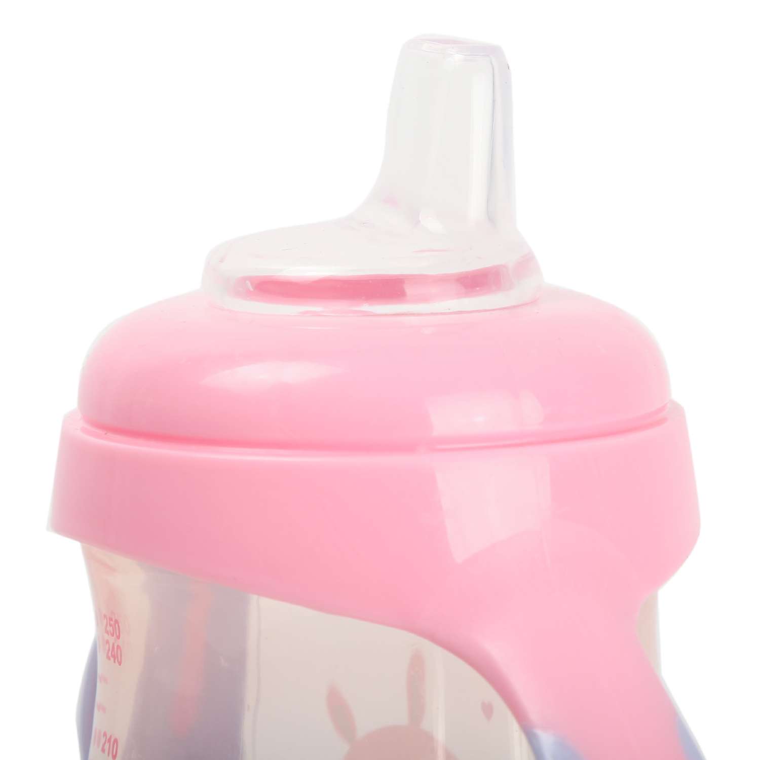 Поильник BabyGо Fisher Price c с носиком ручками 250мл Pink - фото 5