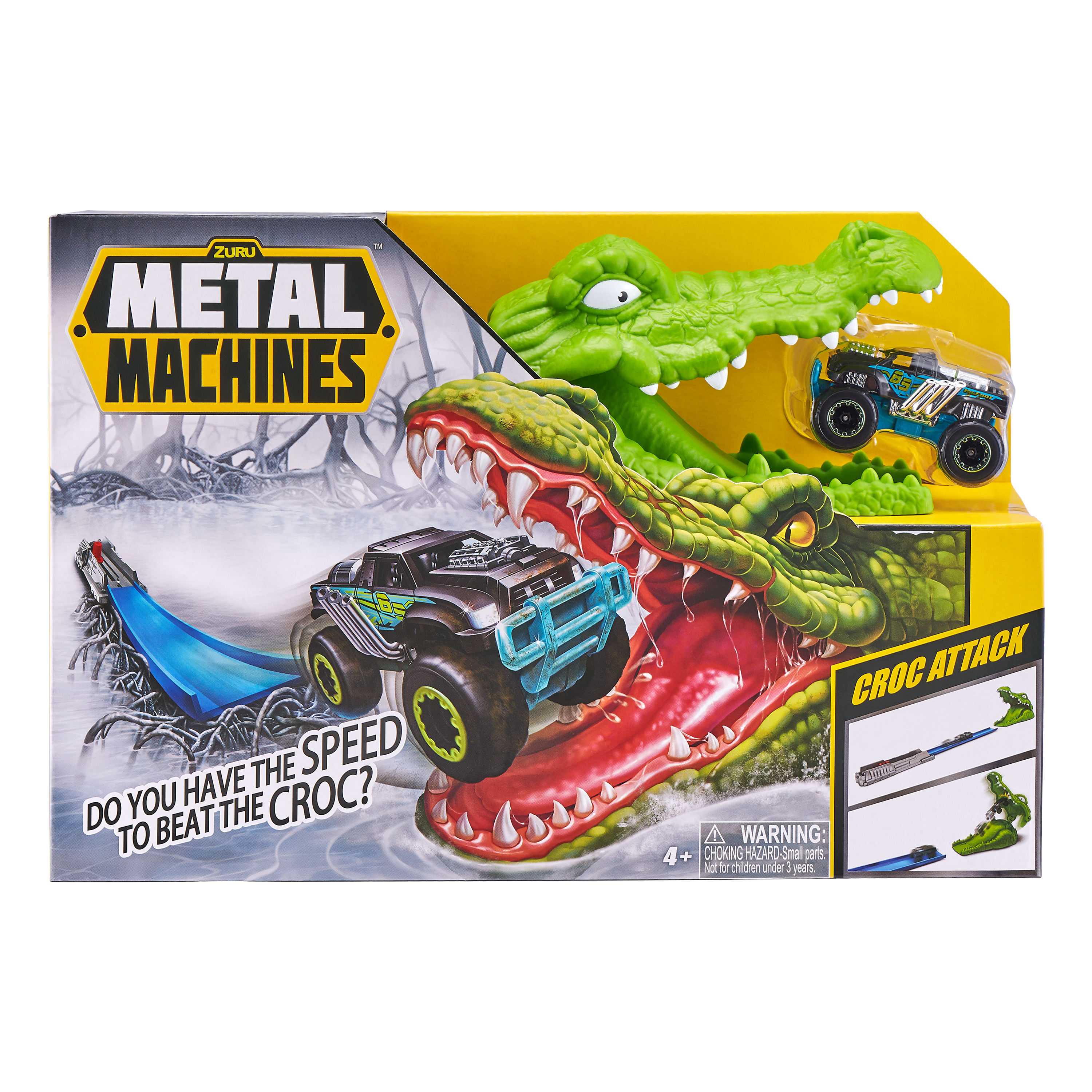 Игровой набор Metal Machines трек Крокодил с машинкой 6718 - фото 1