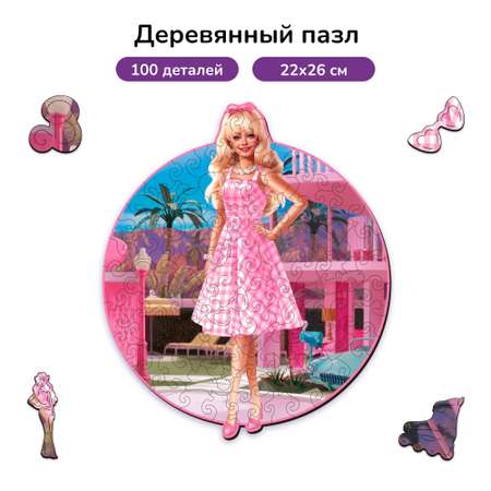 Пазл фигурный деревянный Active Puzzles Барби