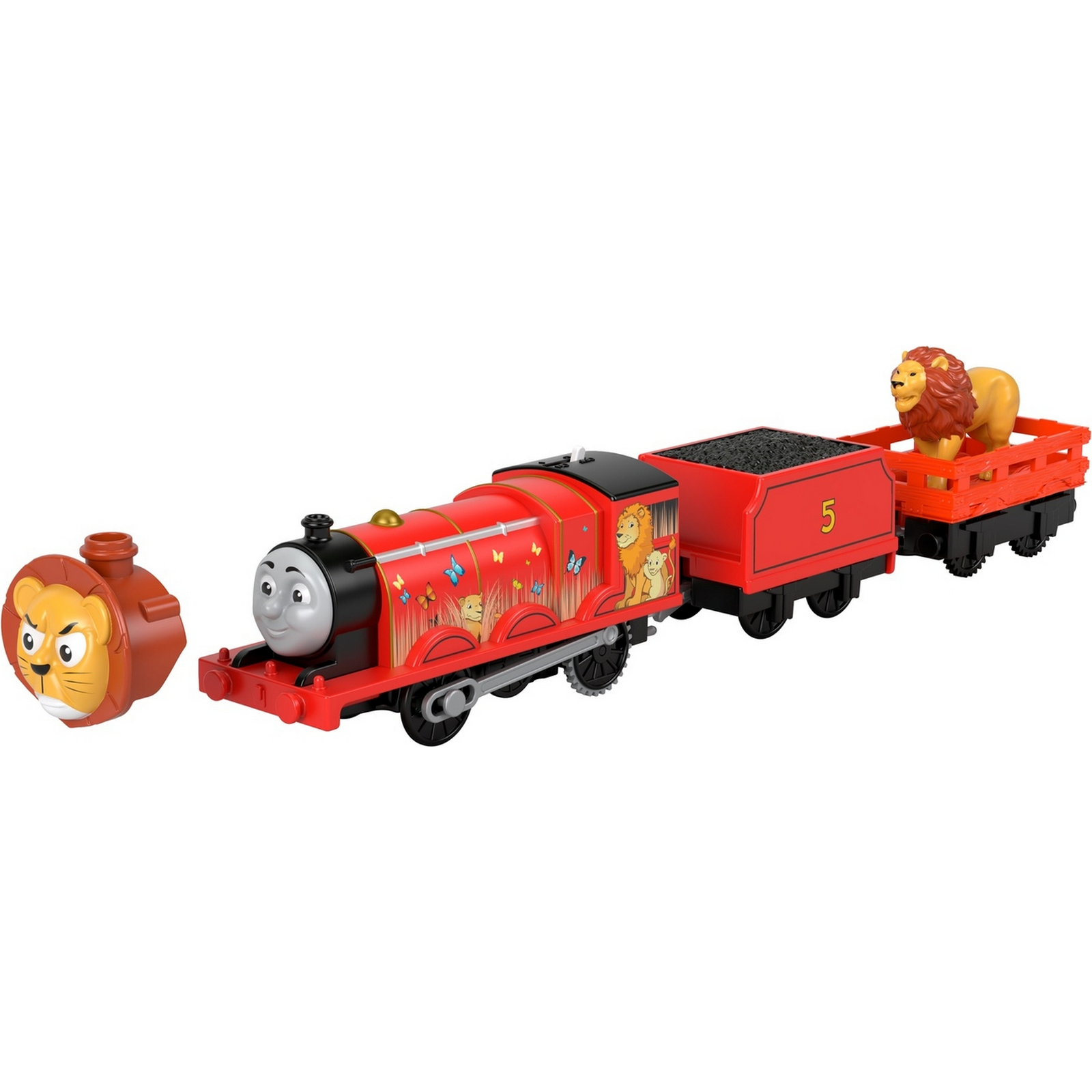 Паровозик Thomas & Friends Железная дорога Герои мультфильмов Джеймс-лев  GLK72 купить по цене 499 ₽ в интернет-магазине Детский мир