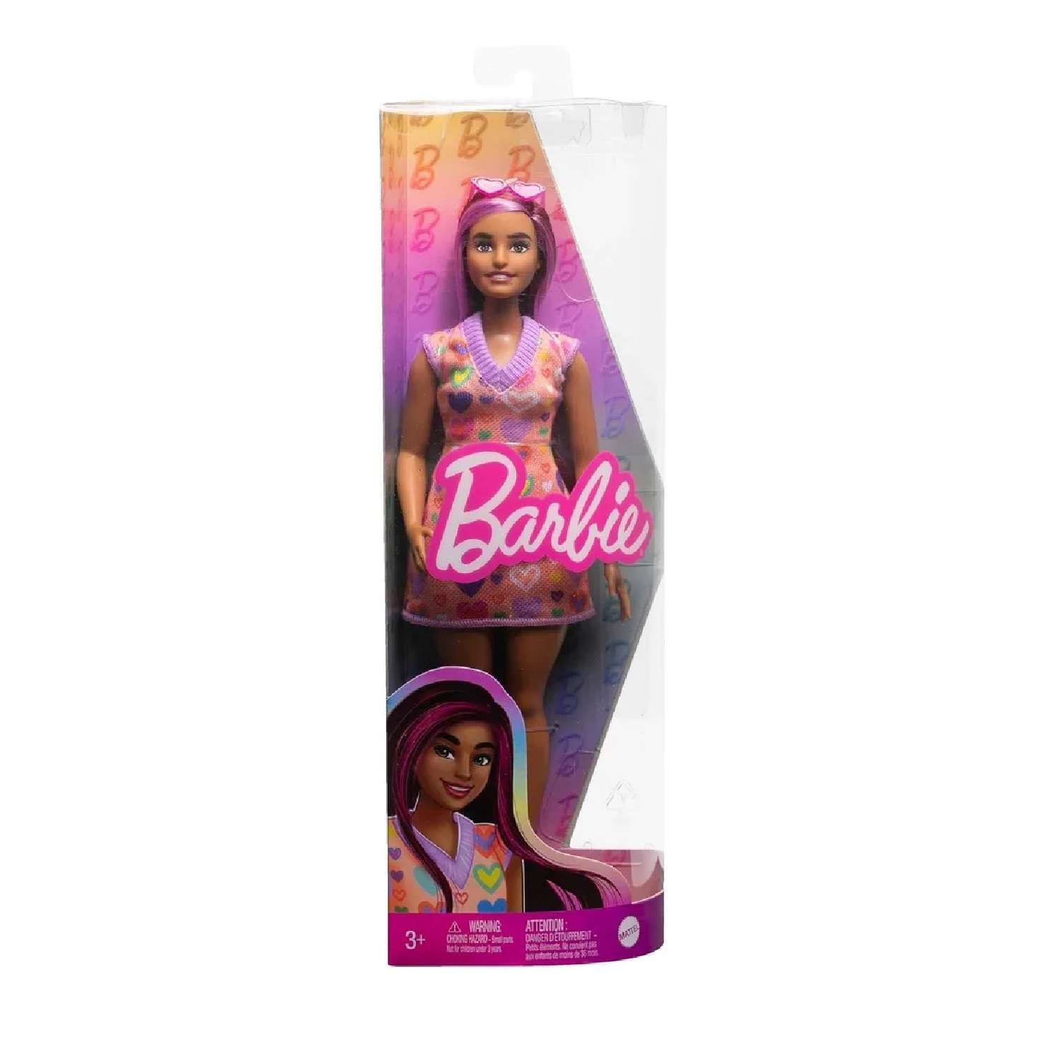 Кукла Barbie Fashionistas с розовыми волосами HJT04 HJT04 - фото 4