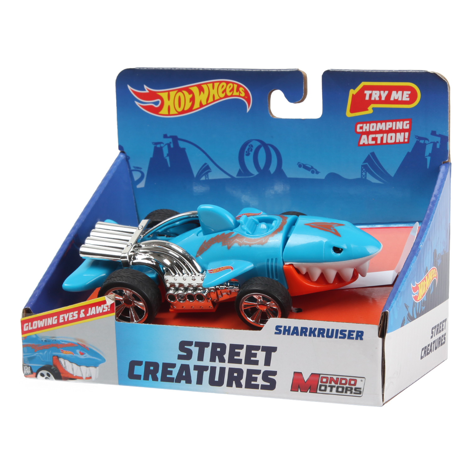 Машина Hot Wheels Street Creatures Sharkruiser 51201 купить по цене 99 ₽ в  интернет-магазине Детский мир