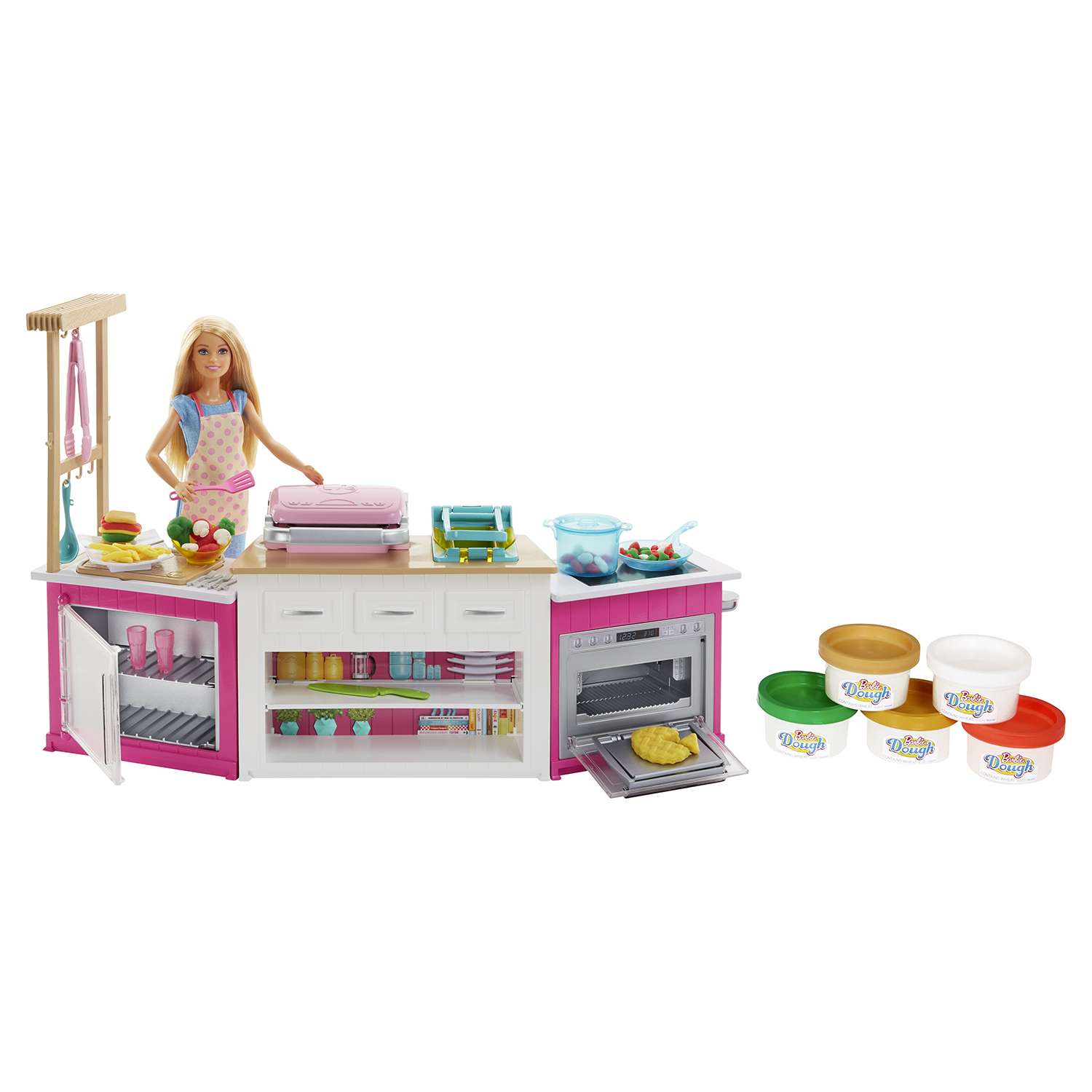 Набор игровой Barbie Супер кухня с куклой FRH73 FRH73 - фото 1
