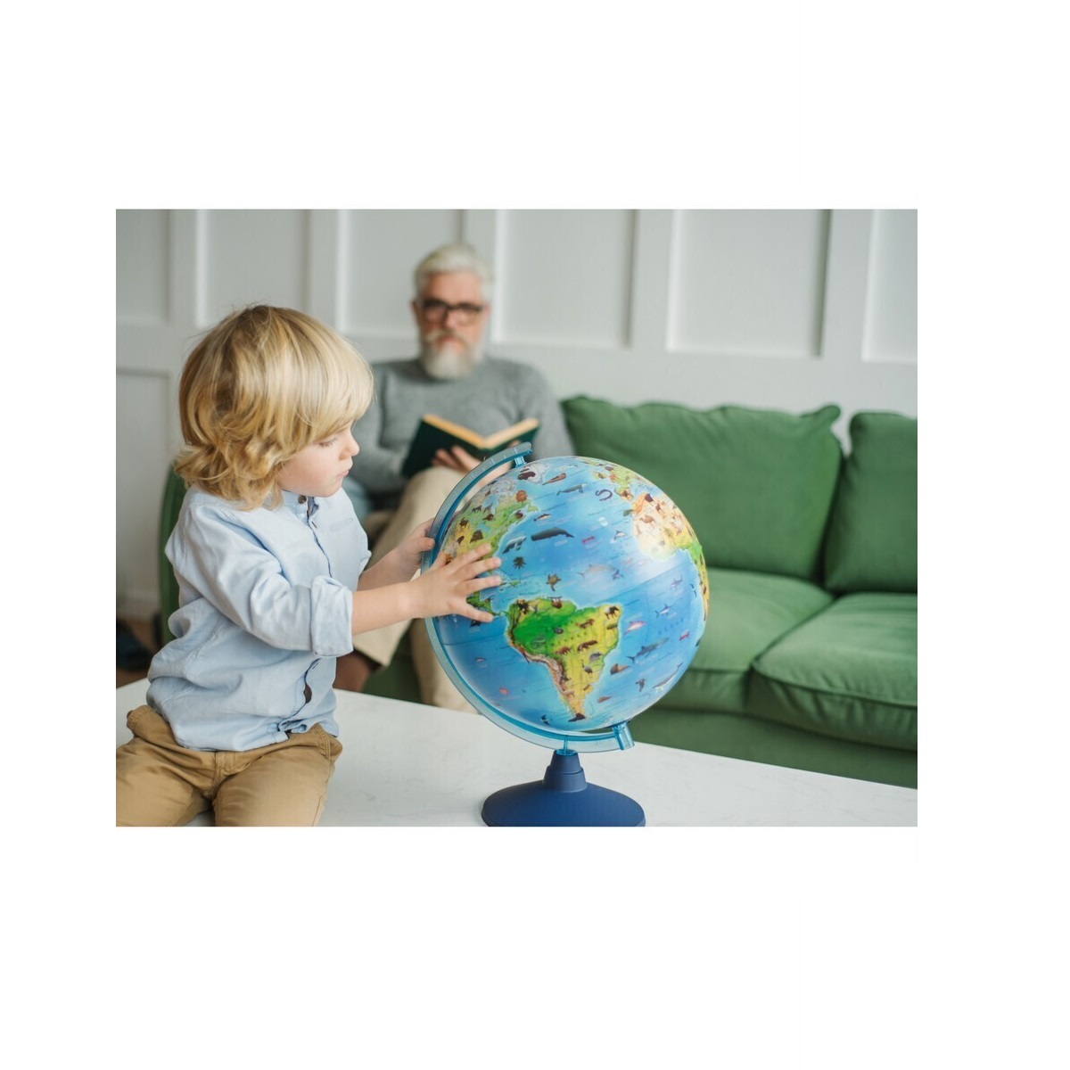 Глобус Globen Зоогеографический детский с LED-подсветкой 21 см - фото 13