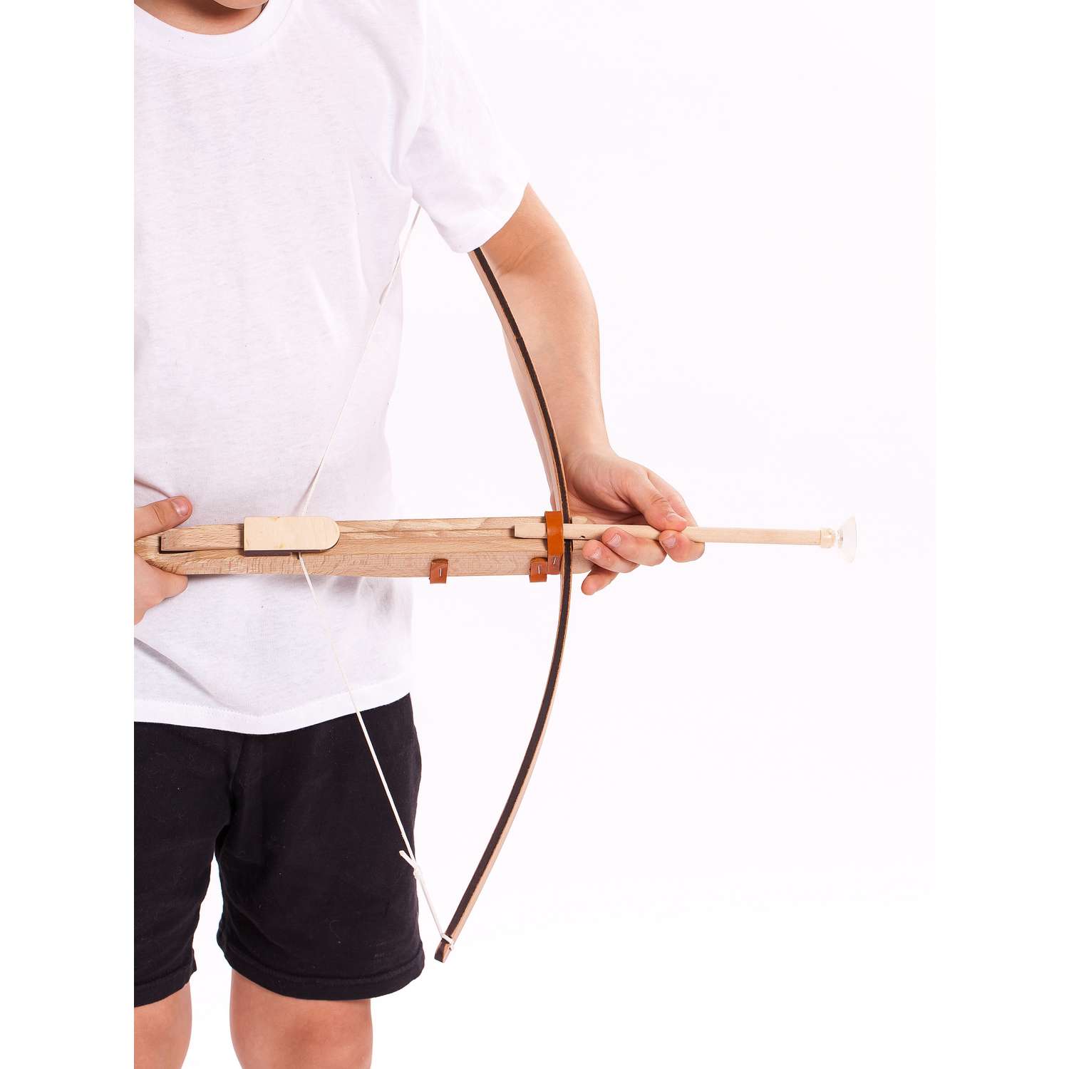 Деревянный арбалет Древо Игр детский с двумя стрелами на присосках - фото 9