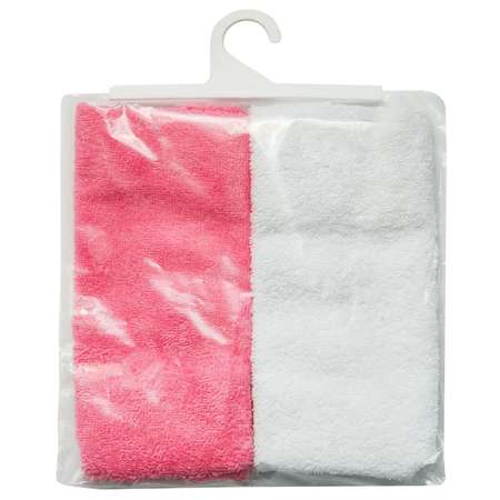 Полотенце-салфетка для кормления Amarobaby Soft Care 2шт Белый-Розовый
