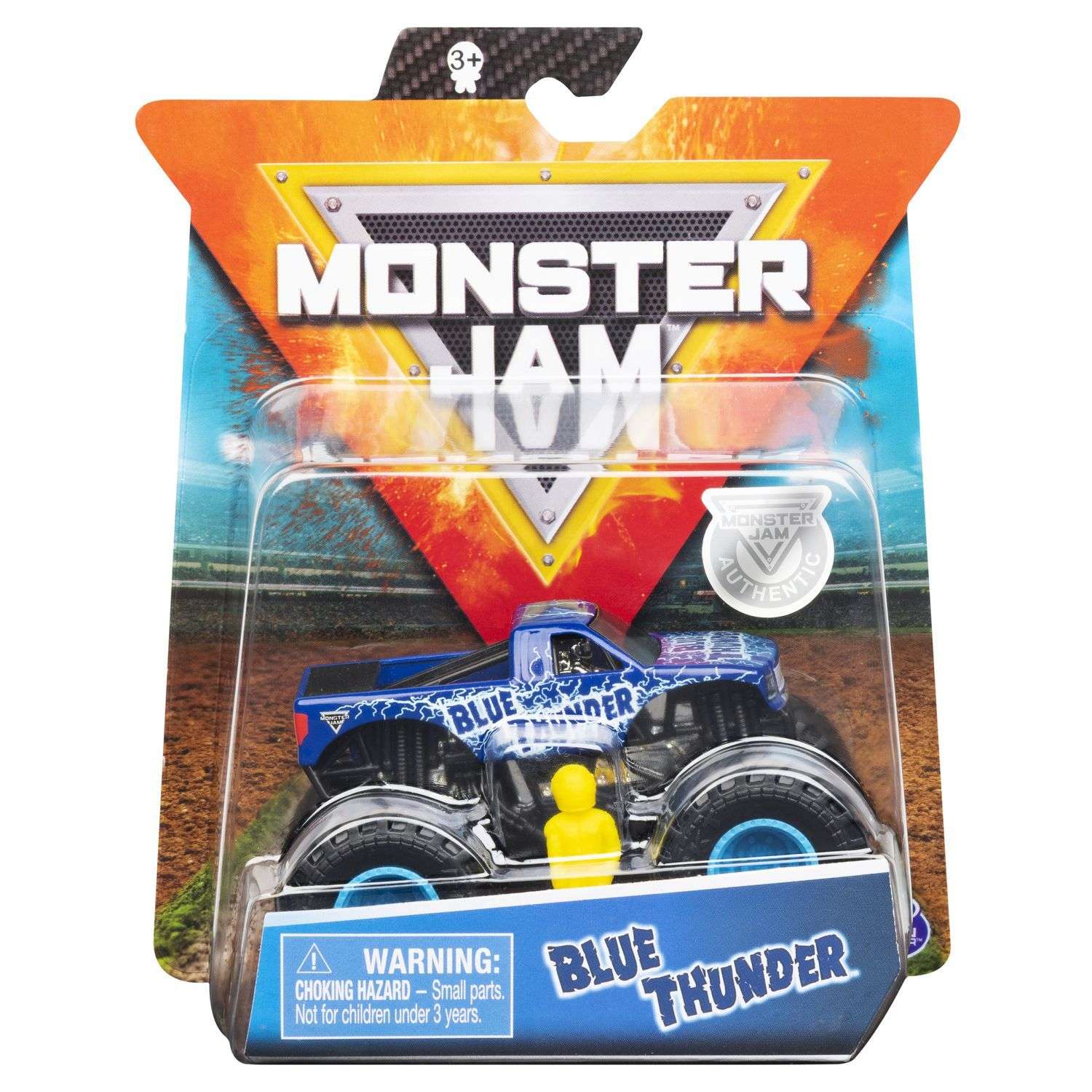Машинка Monster Jam 1:64 Blue Thunder 6044941/20117079 6044941 - фото 2