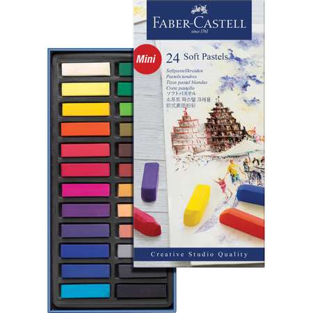 Пастель FABER CASTELL Soft pastels 24 цвета мини