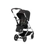 Коляская детская Cybex Eezy S Twist+ 2 SLV Moon Black с дождевиком и бампером