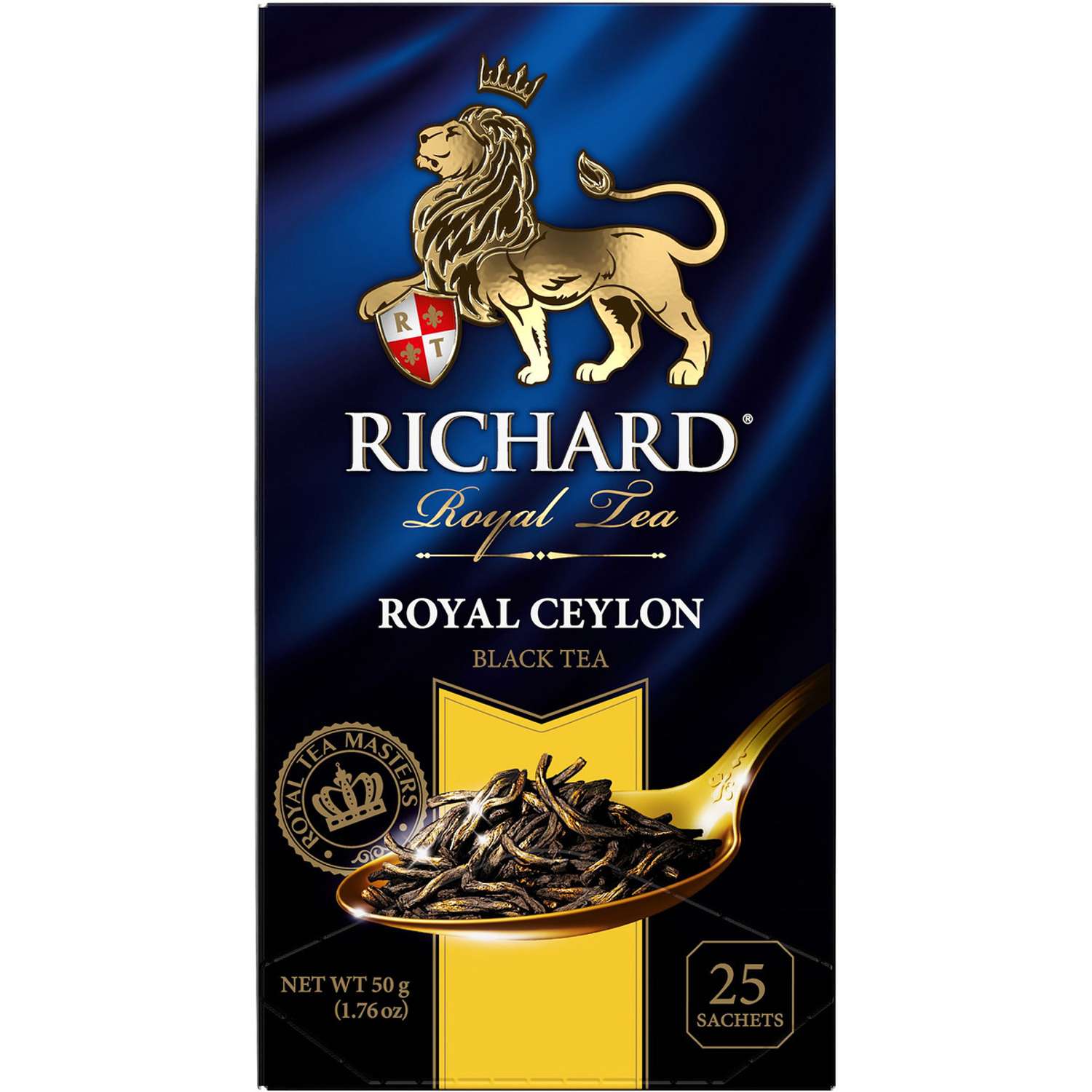 Чай richard 100 пакетиков. Чай черный Richard Royal Ceylon.