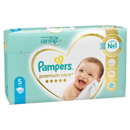 Подгузники Pampers Premium Care 5 11+ кг 42шт