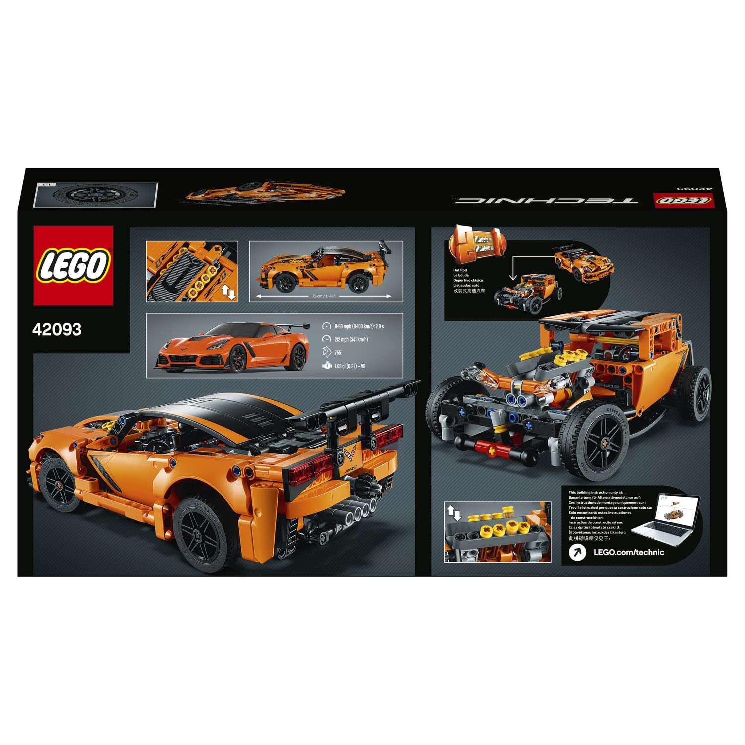 Конструктор LEGO Technic Chevrolet Corvette ZR1 42093 - фото 3