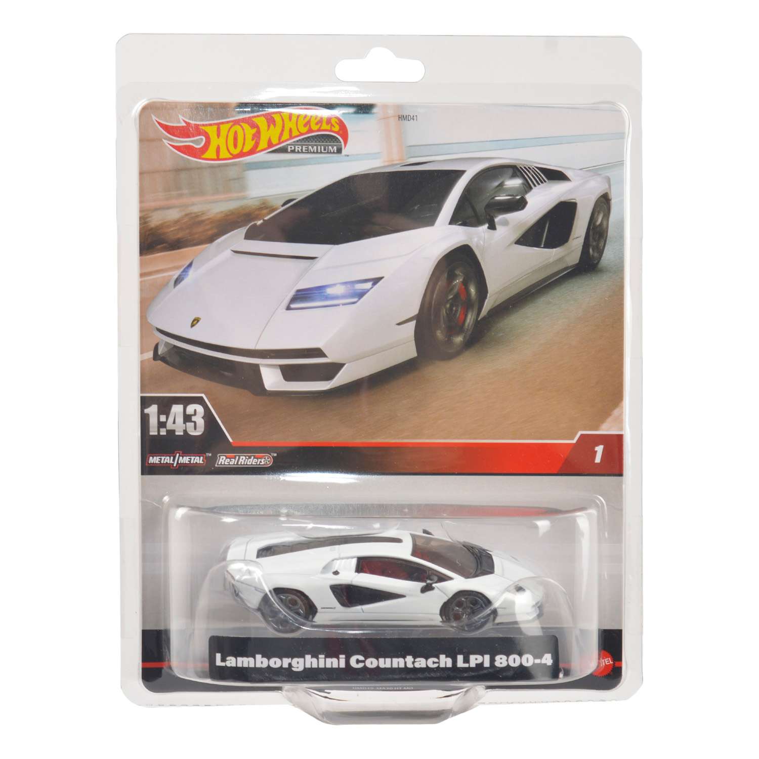 Машинка Hot Wheels Premium 1:43 Lamborghini Countach LPI 800-4 HMD49 HMD41 - фото 7