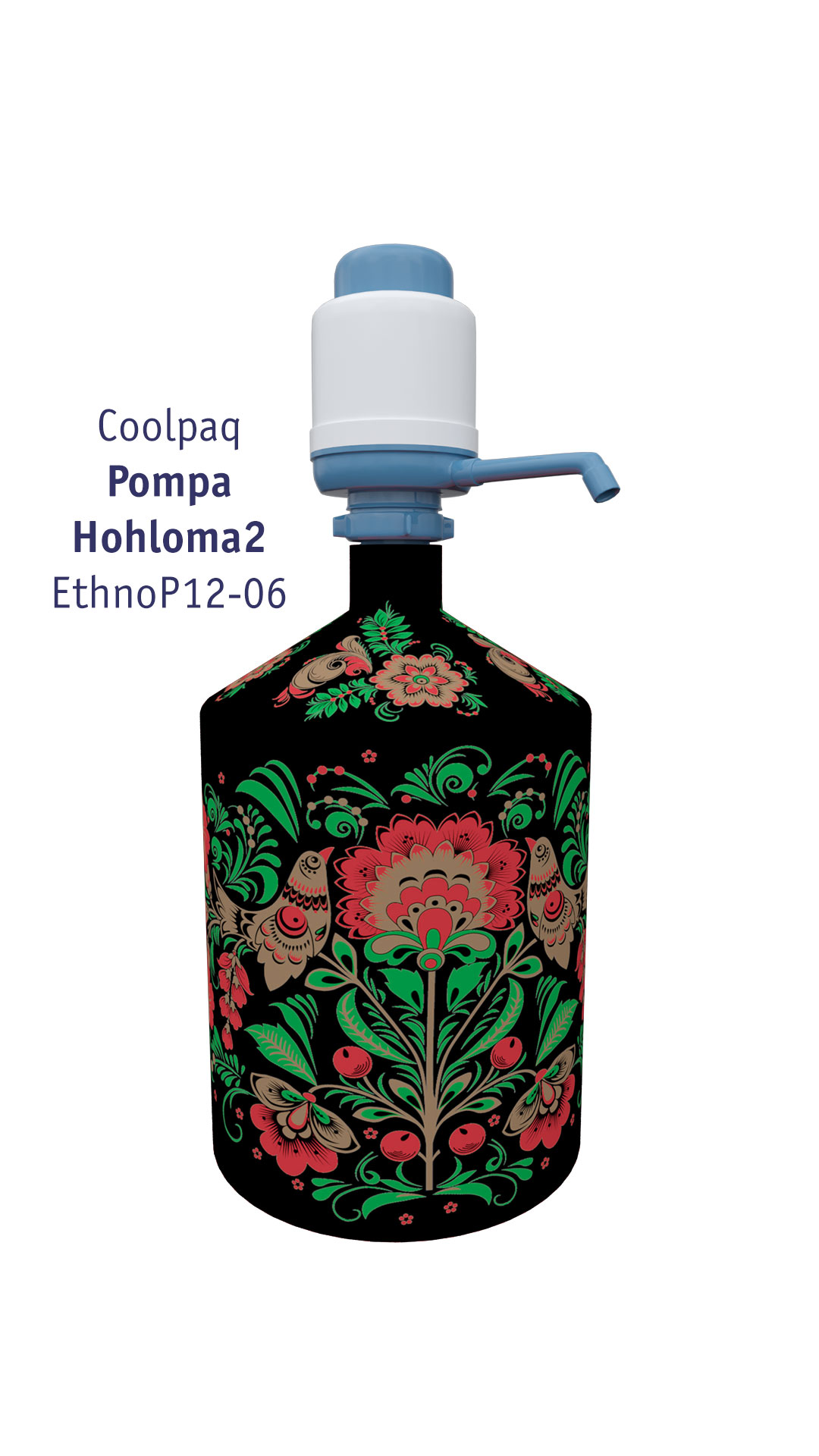 Чехол на бутыль 19л Coolpaq Hohloma Black - фото 3