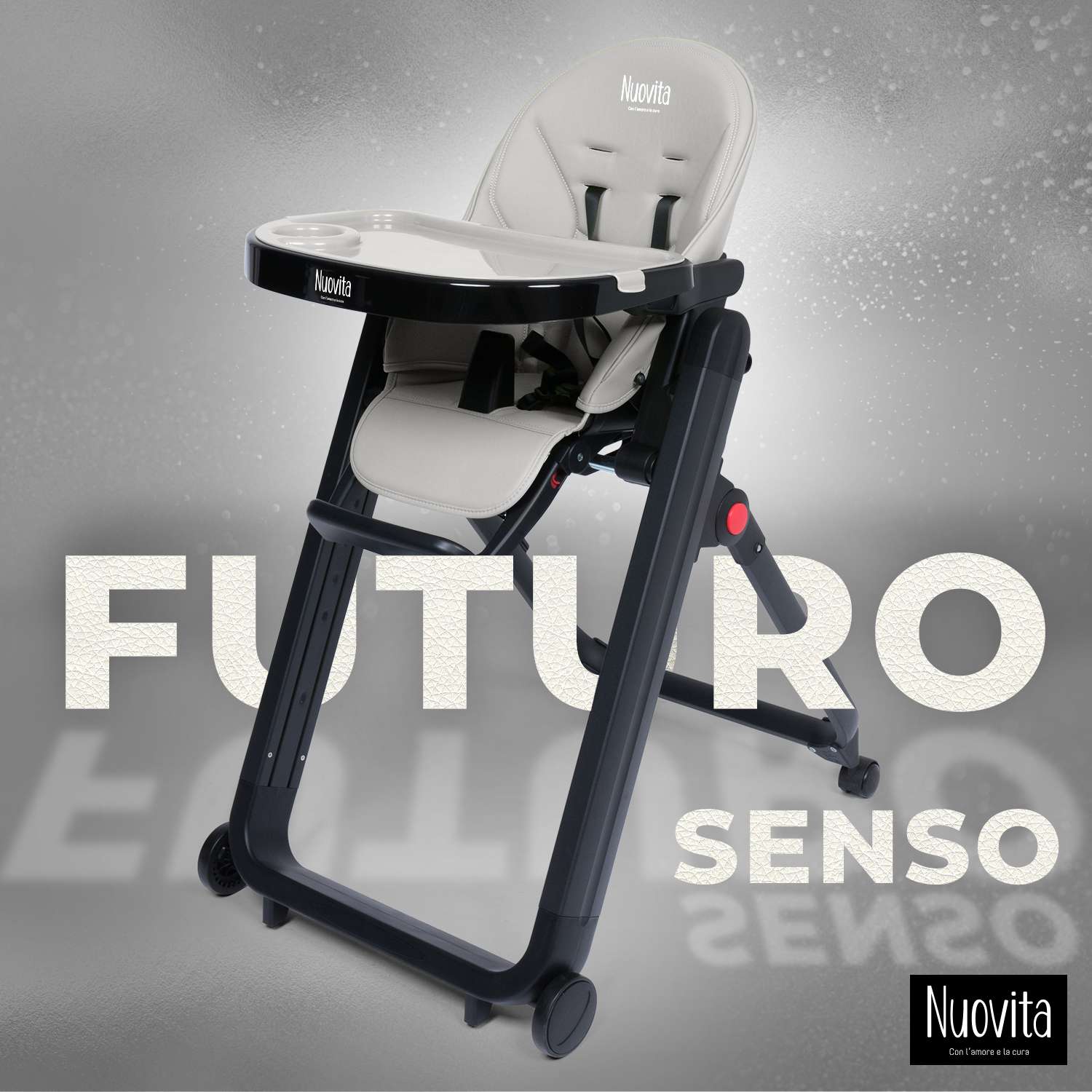 Стульчик для кормления Nuovita Futuro Senso Nero Серый - фото 2