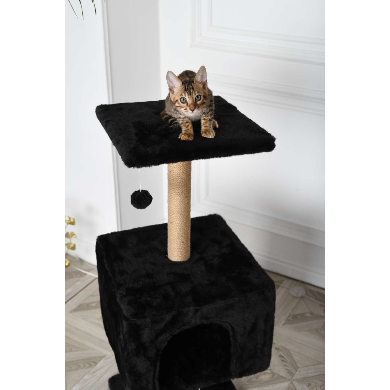 Когтеточка для кошек домик БРИСИ Черный - фото 10