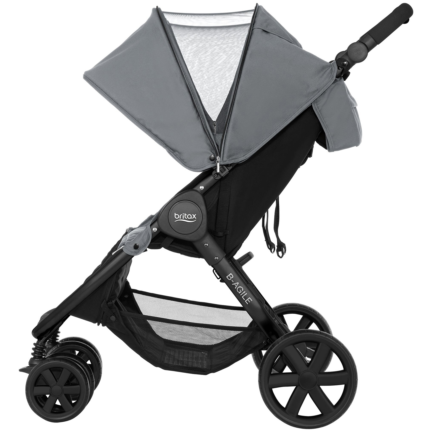 Коляска Britax B-Agile Double Steel Grey - фото 4