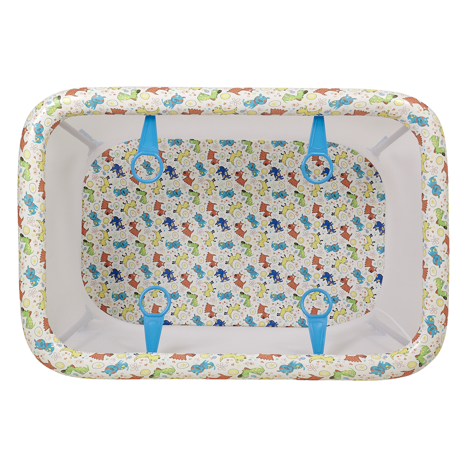 Манеж Polini kids Classic Собачки Бирюзовый 0002227-22 - фото 6