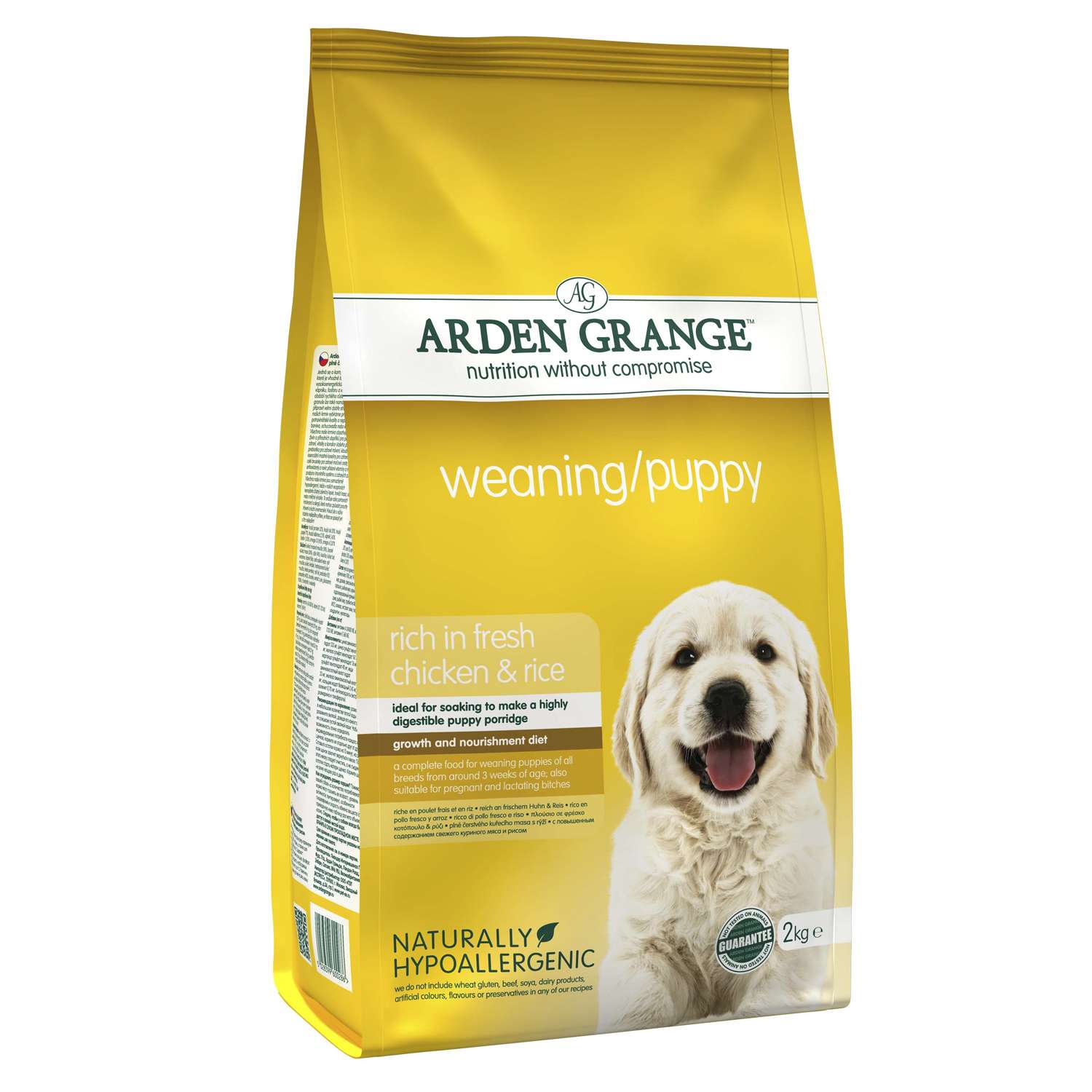 Корм для щенков Arden Grange 2кг Weaning Puppy с курицей - фото 1