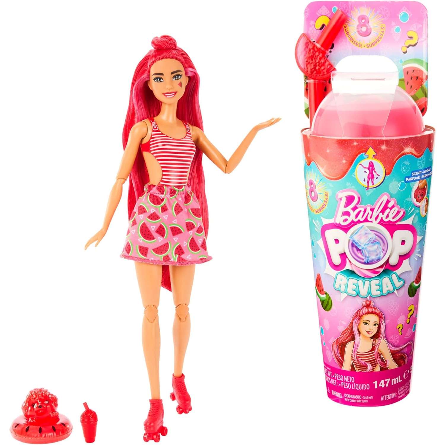Кукла Barbie Сочные фрукты Арбуз в непрозрачной упаковке (Сюрприз) HNW43 HNW43 - фото 1