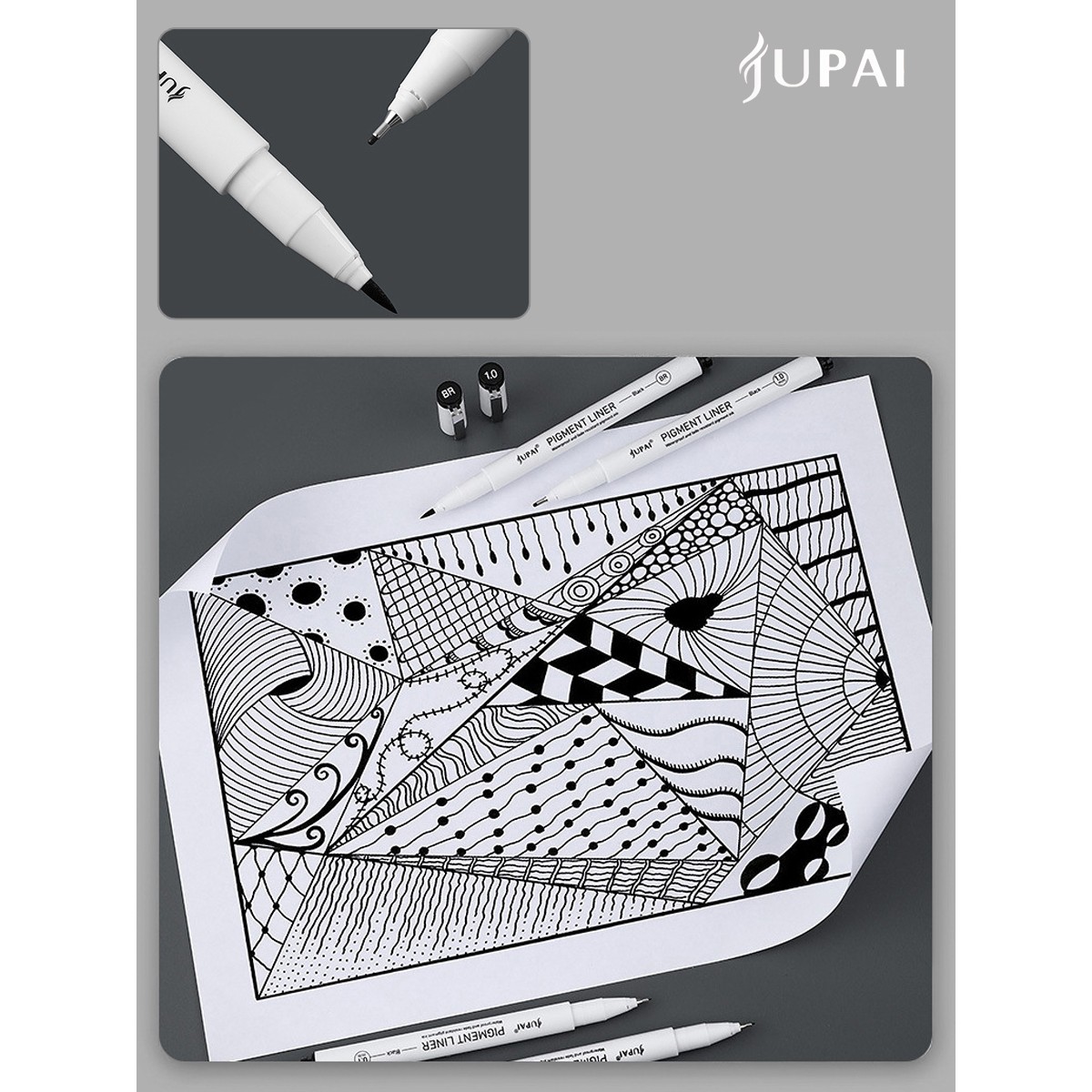 Ручка линер Jupai 9 шт. - фото 15