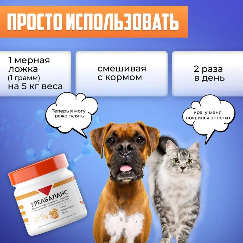 Кормовая добавка Pets health Уреабаланс при ХПН 300 гр - фото 4