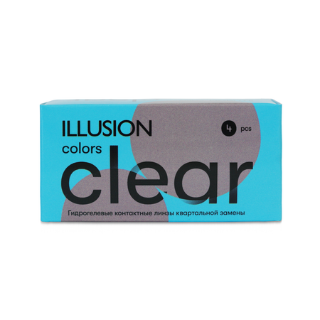 Контактные линзы ILLUSION CLEAR на 3 месяца. -7.00/14.00/8.6. 4шт.