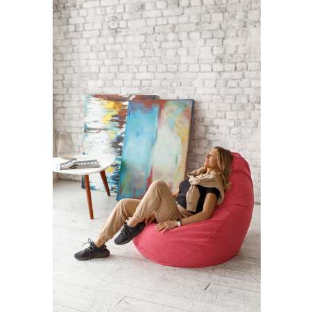 Кресло-мешок DreamBag Коралловый Велюр XL