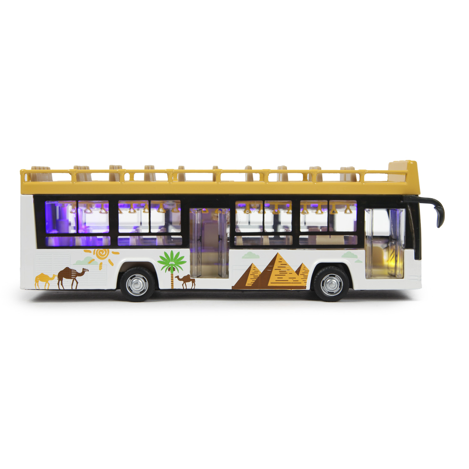 Автобус MSZ 1:48 Sightseeing Желтый 68429 68429 - фото 7