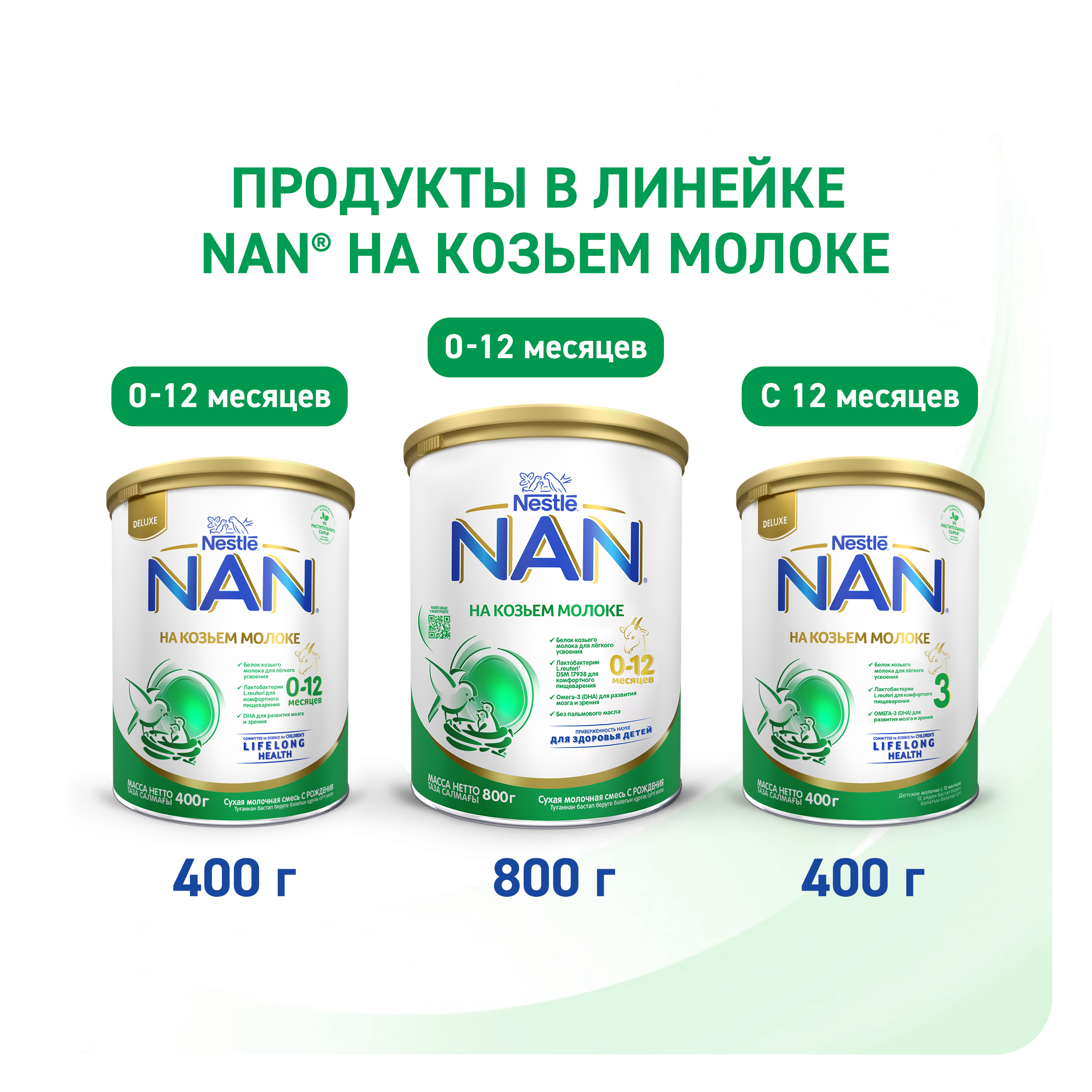 Смесь NAN на козьем молоке 800г 0-12 мес - фото 14