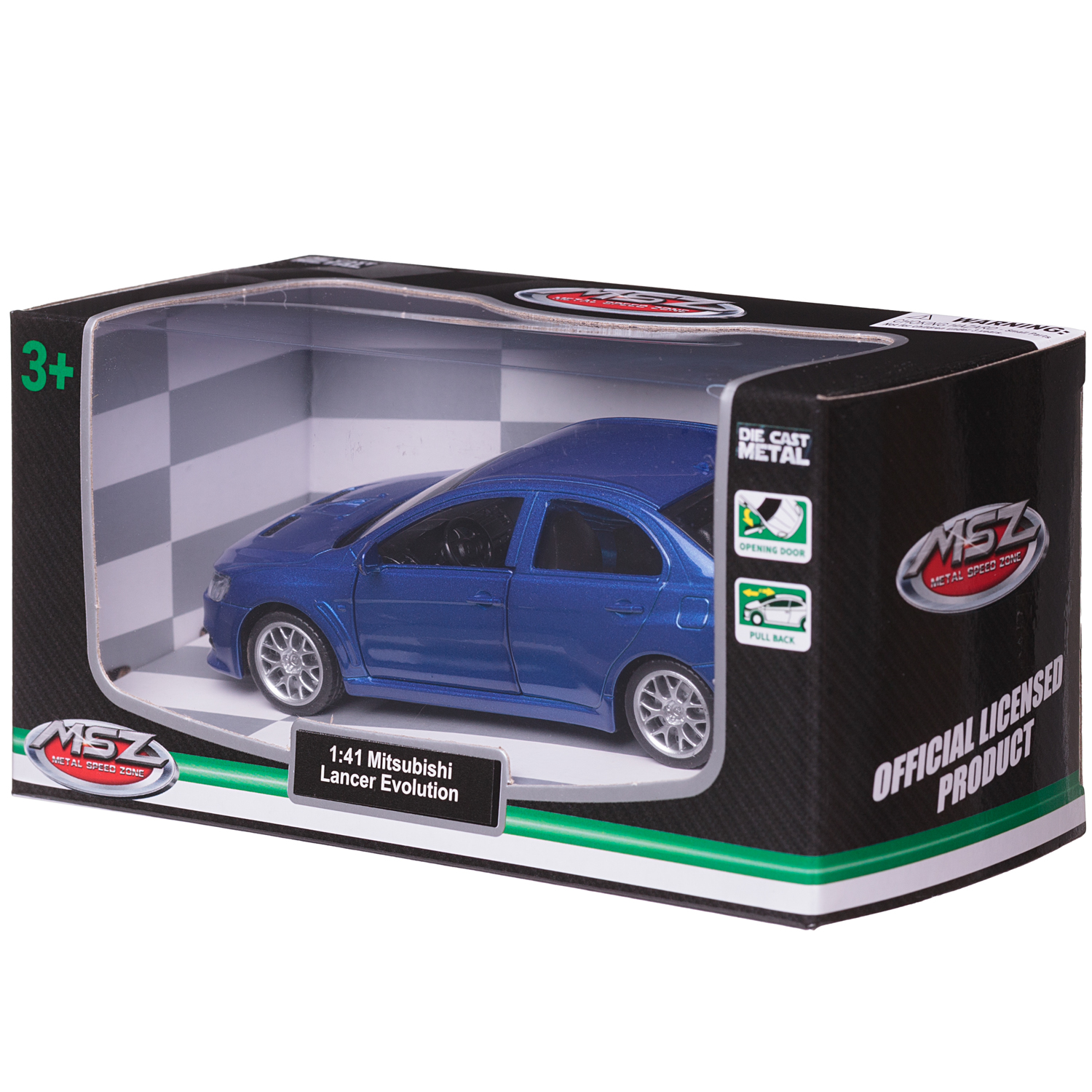 Автомобиль Abtoys Mitsubishi MSZ 1:43 инерционный синий WE-15960BL - фото 3