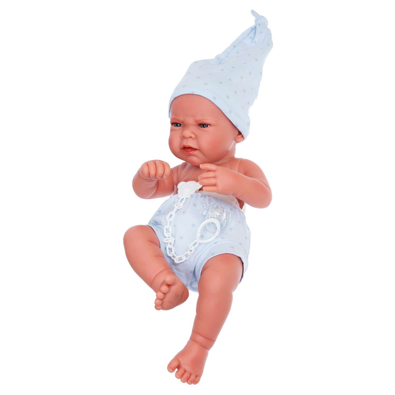 Кукла-пупс Antonio Juan Реборн Лусио в голубом 42 см виниловая 5077 - фото 1