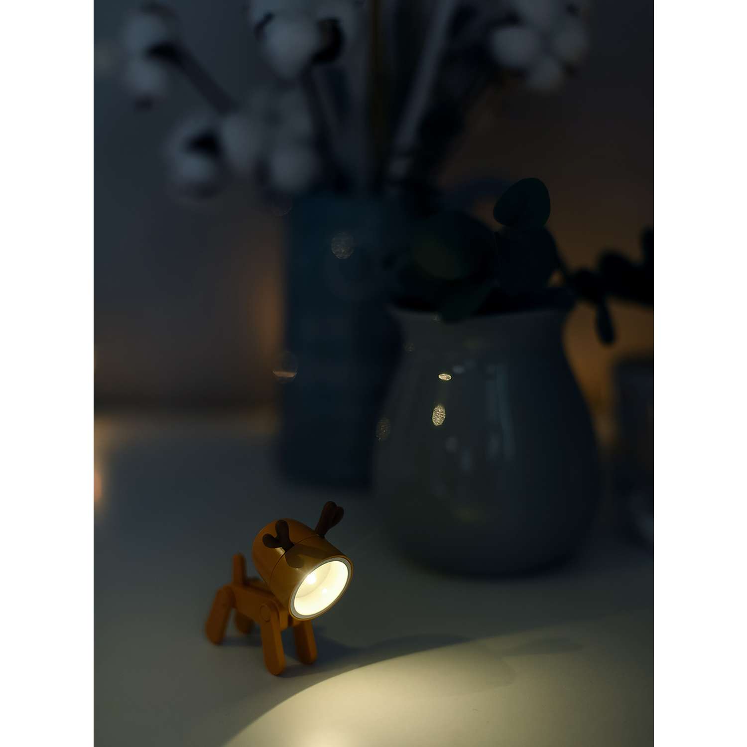 Светильник ночник LATS игрушка робот олень на батарейках - фото 17