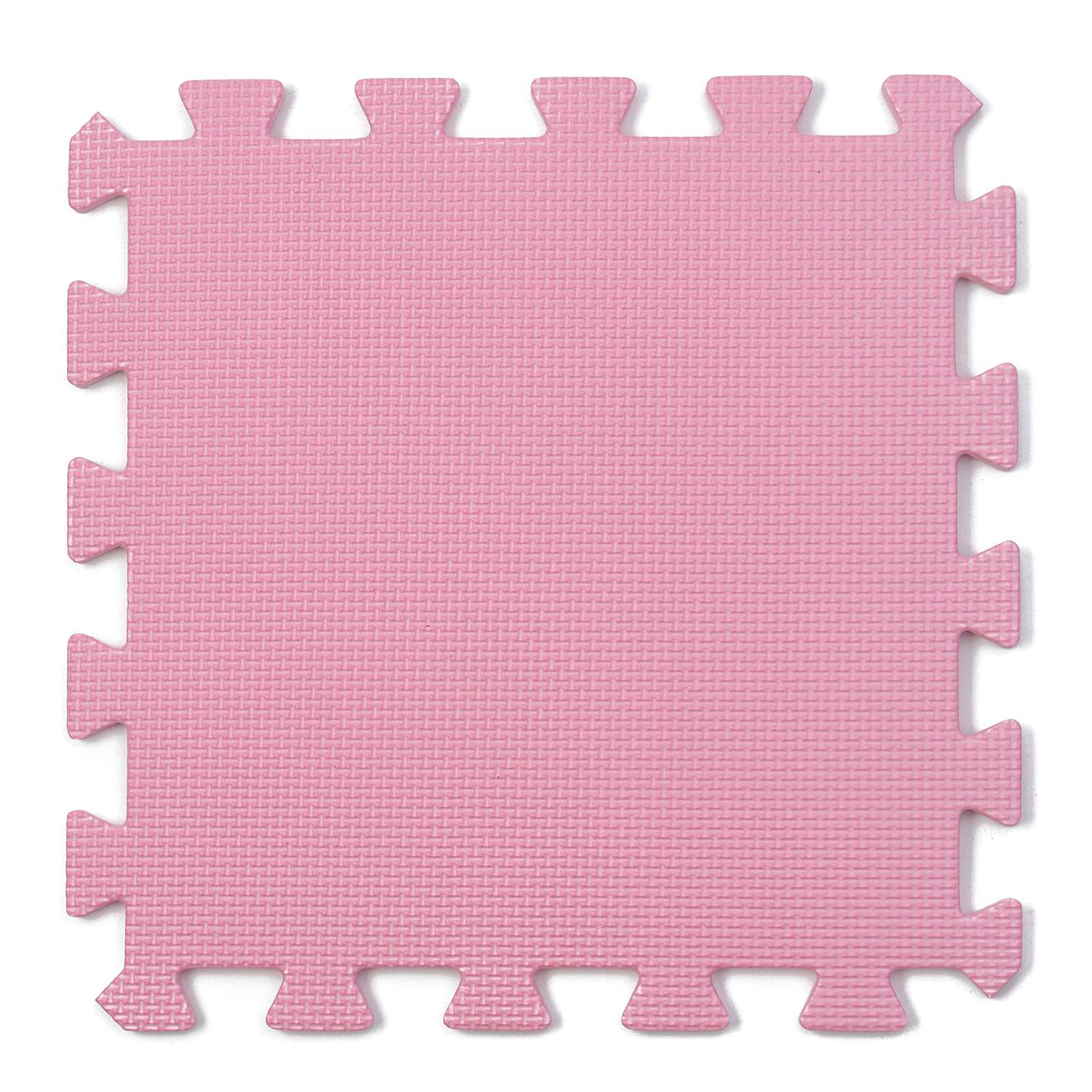 Коврик пазл детский WellMat Розовый 30x30x1 см 9 шт. с окантовкой игровой развивающий для ползания - фото 2