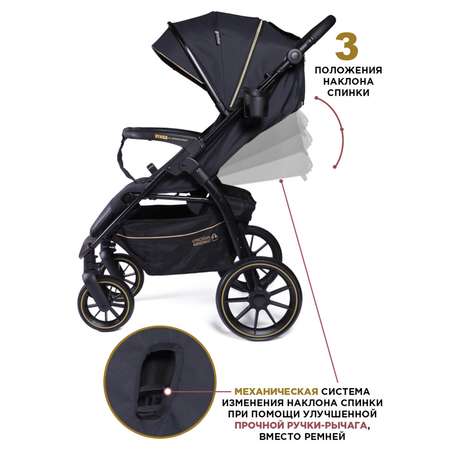 Коляска прогулочная BabyCare Venga Черное золото