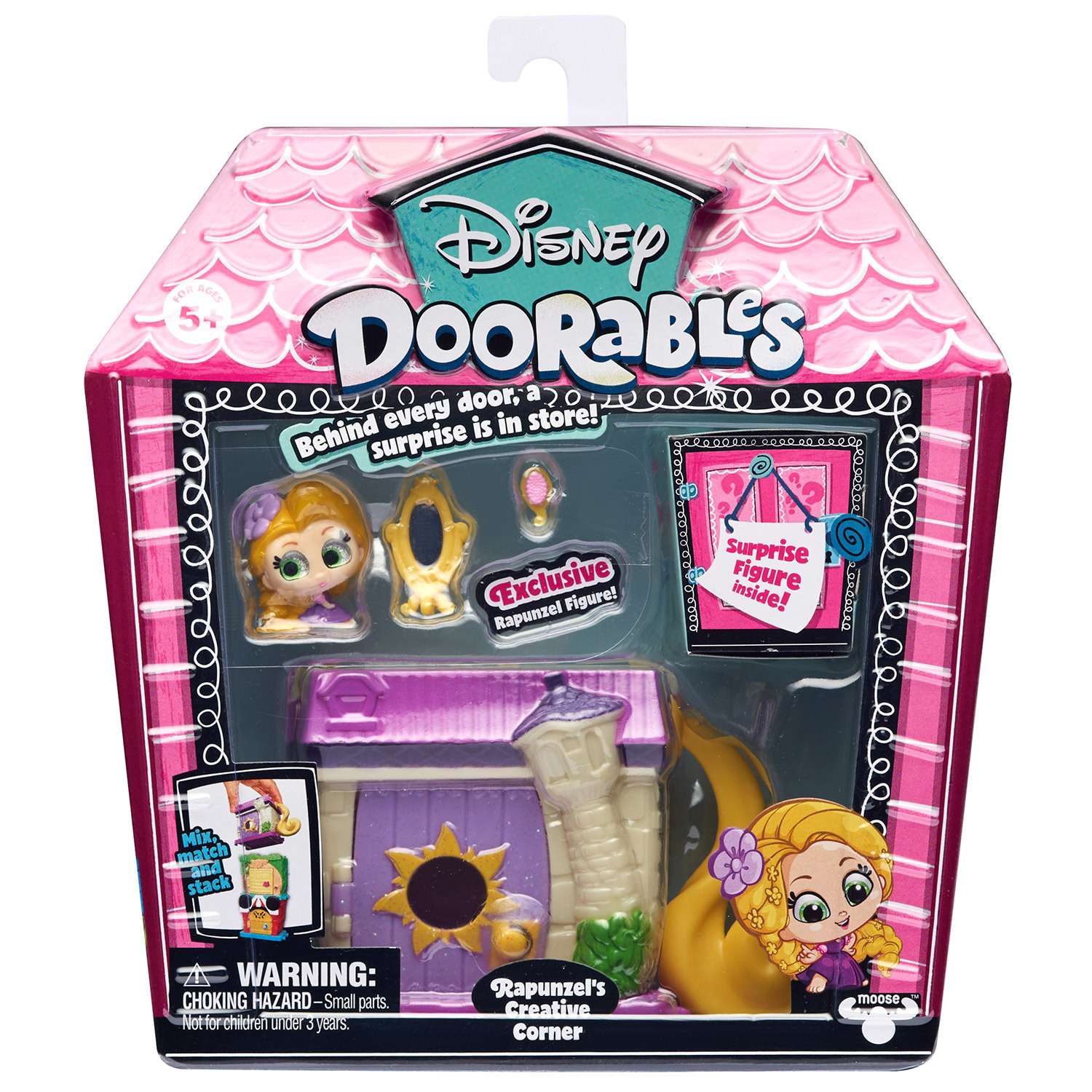 Мини-набор игровой Disney Doorables Рапунцель Запутанная история с 2 фигурками (Сюрприз) 69414 - фото 1