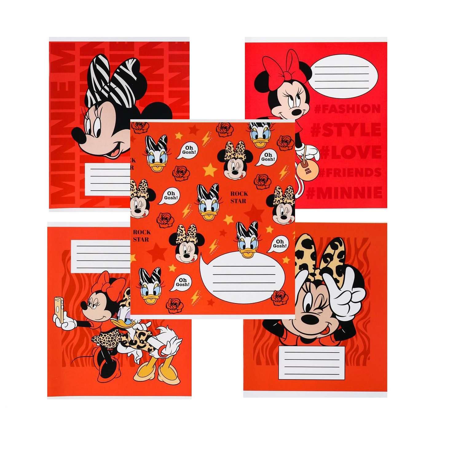 Комплект тетрадей Disney в клетку Минни Маус 12 листов 10 шт - фото 1
