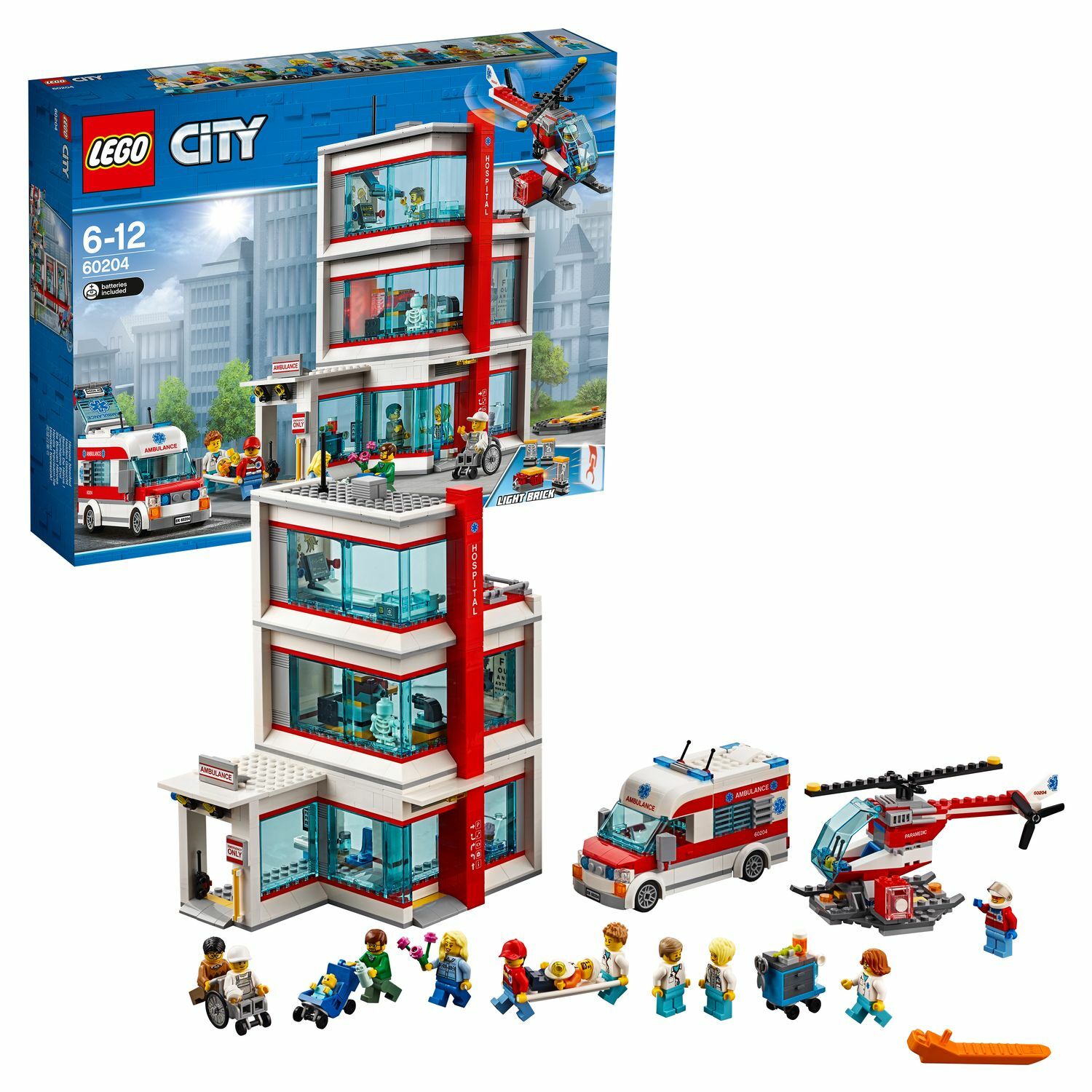 Конструктор LEGO City Town Городская больница 60204 купить по цене 9 ₽ в  интернет-магазине Детский мир