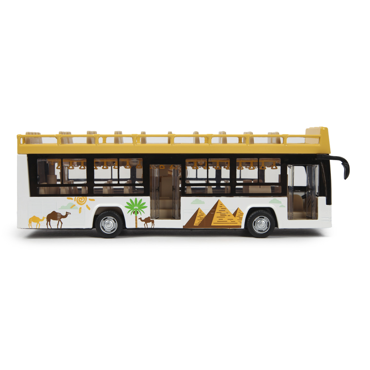 Автобус MSZ 1:48 Sightseeing Желтый 68429 68429 - фото 6