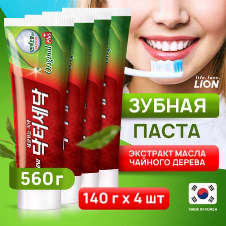 Зубная паста LION с экстрактом масла чайного дерева dr sedoc 140 гр 4 шт