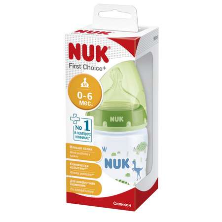 Бутылочка Nuk First Choice Динозавры 150мл с 0месяцев 10743800