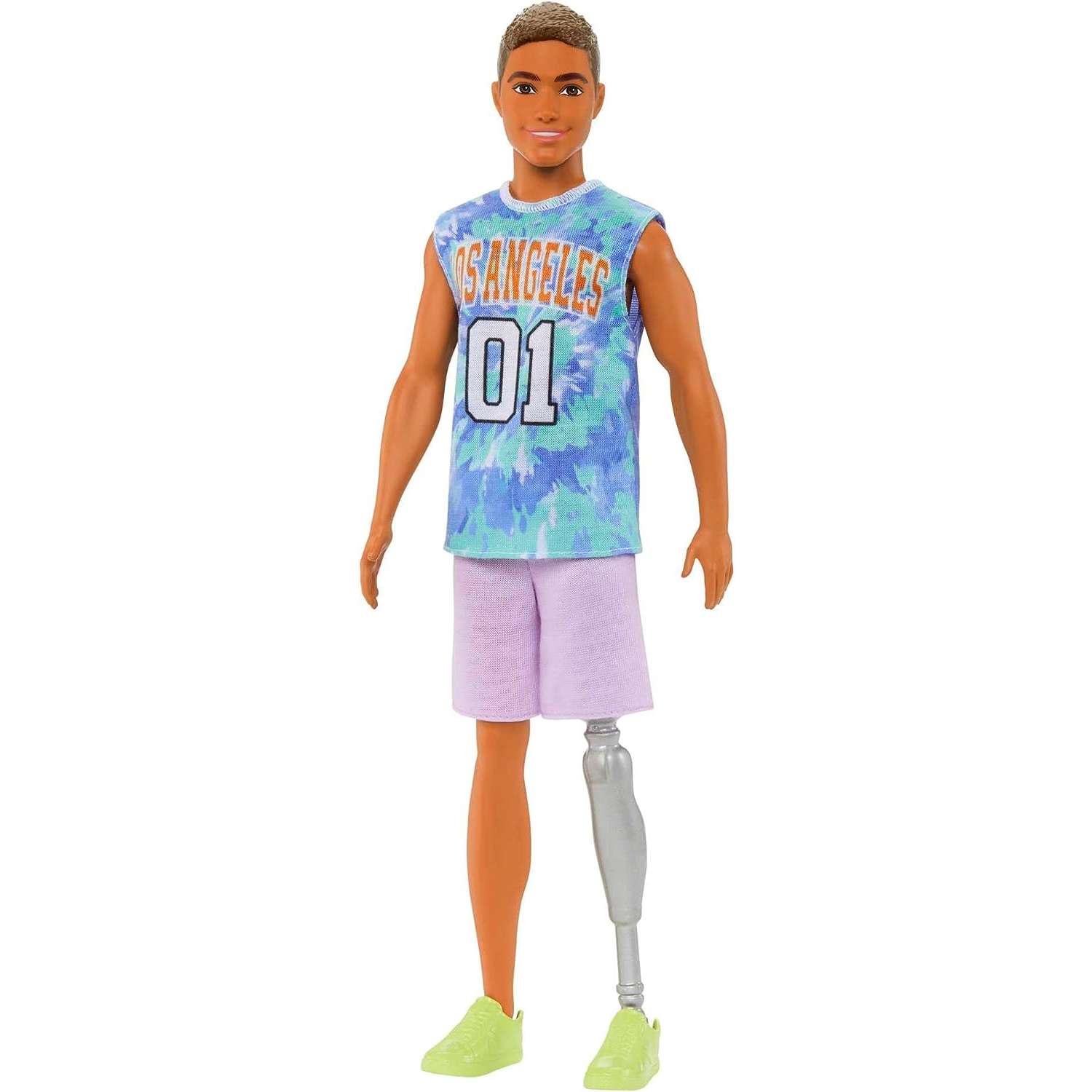 Кукла Barbie Fashionista Ken с протезом в спортивном костюме HJT11 HJT11 - фото 1
