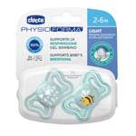 Пустышка CHICCO Physio Light 2шт 6-16мес силикон Blue рисунок черепашка солнечный