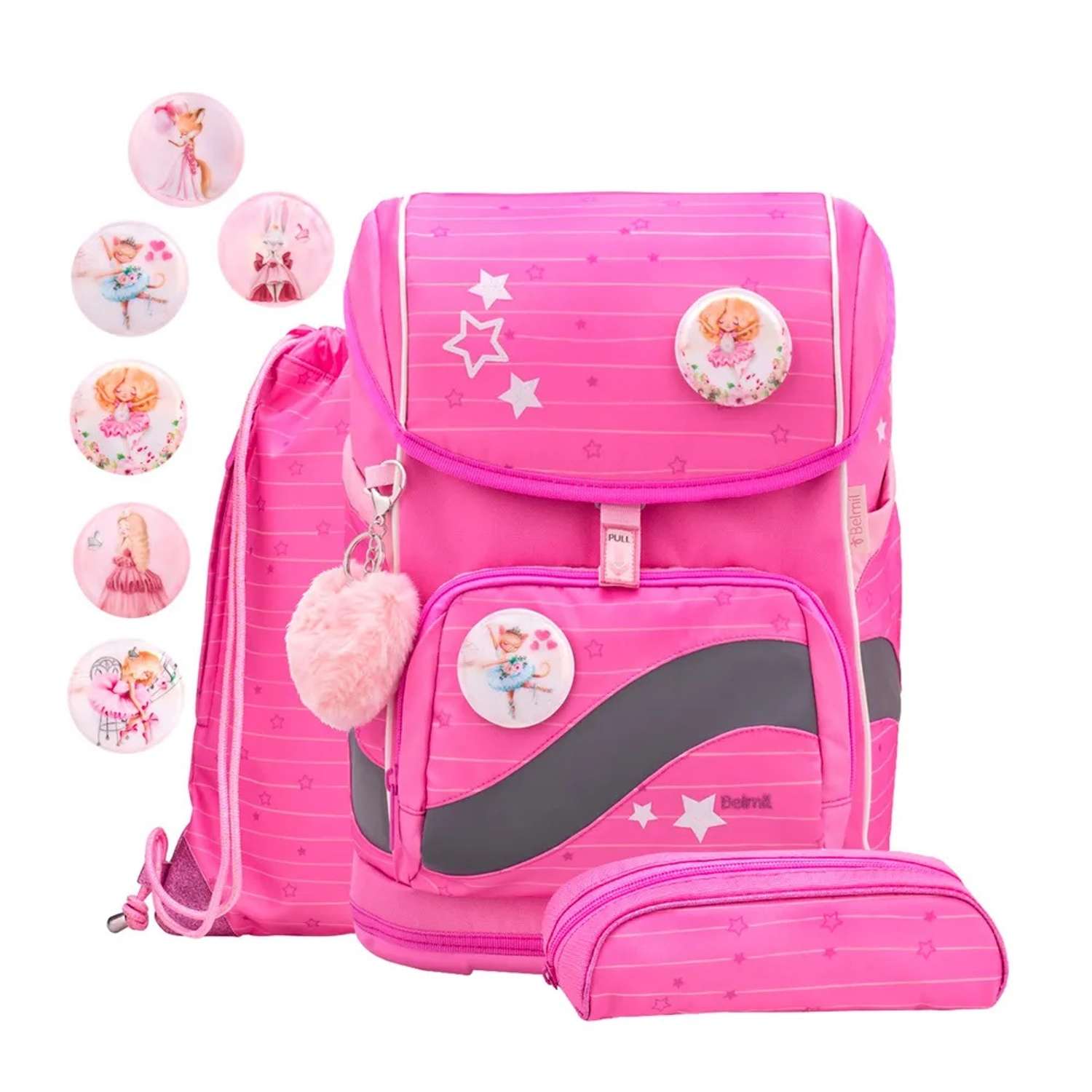 Школьный ранец BELMIL Premium Smarty Plus Candy с наполнением серия 405-51-P-RS-4 - фото 1