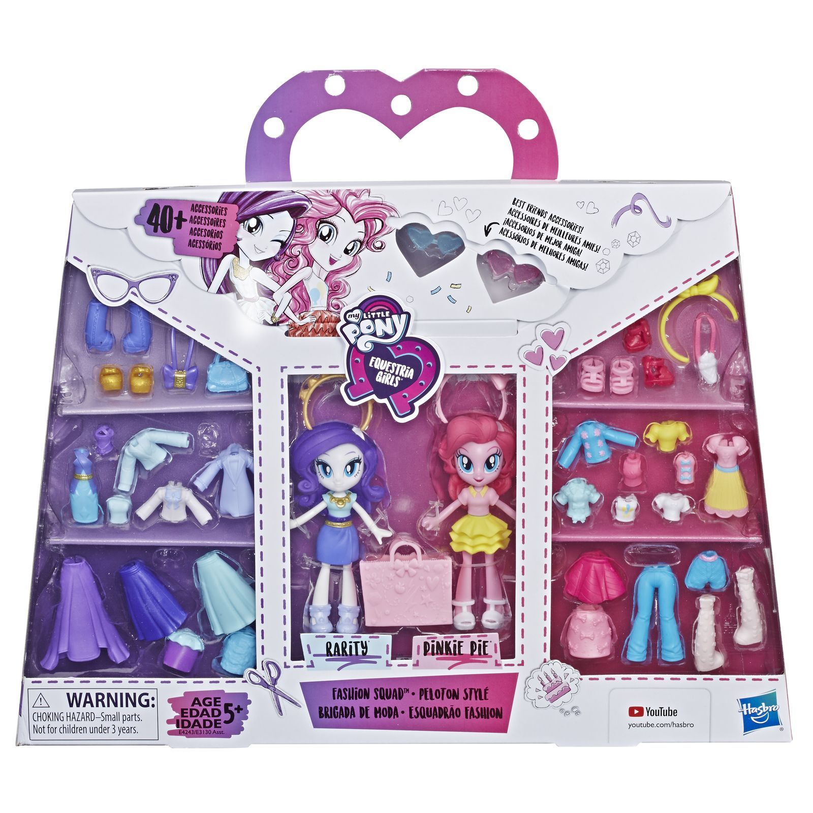 Набор игровой MLP Equestria Girls Мини-кукла Пинки Пай и Рарити E4243EU4 E3130EU4 - фото 2