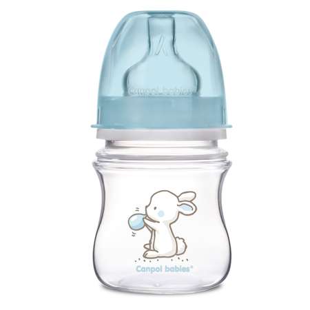 Бутылочка Canpol Babies Easy start Little cuties 120 мл с силиконовой соской в ассортименте