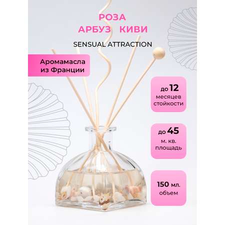 Ароматический диффузор O-REN AROMA SENSUAL ATTRACTION роза арбуз и киви 150 мл