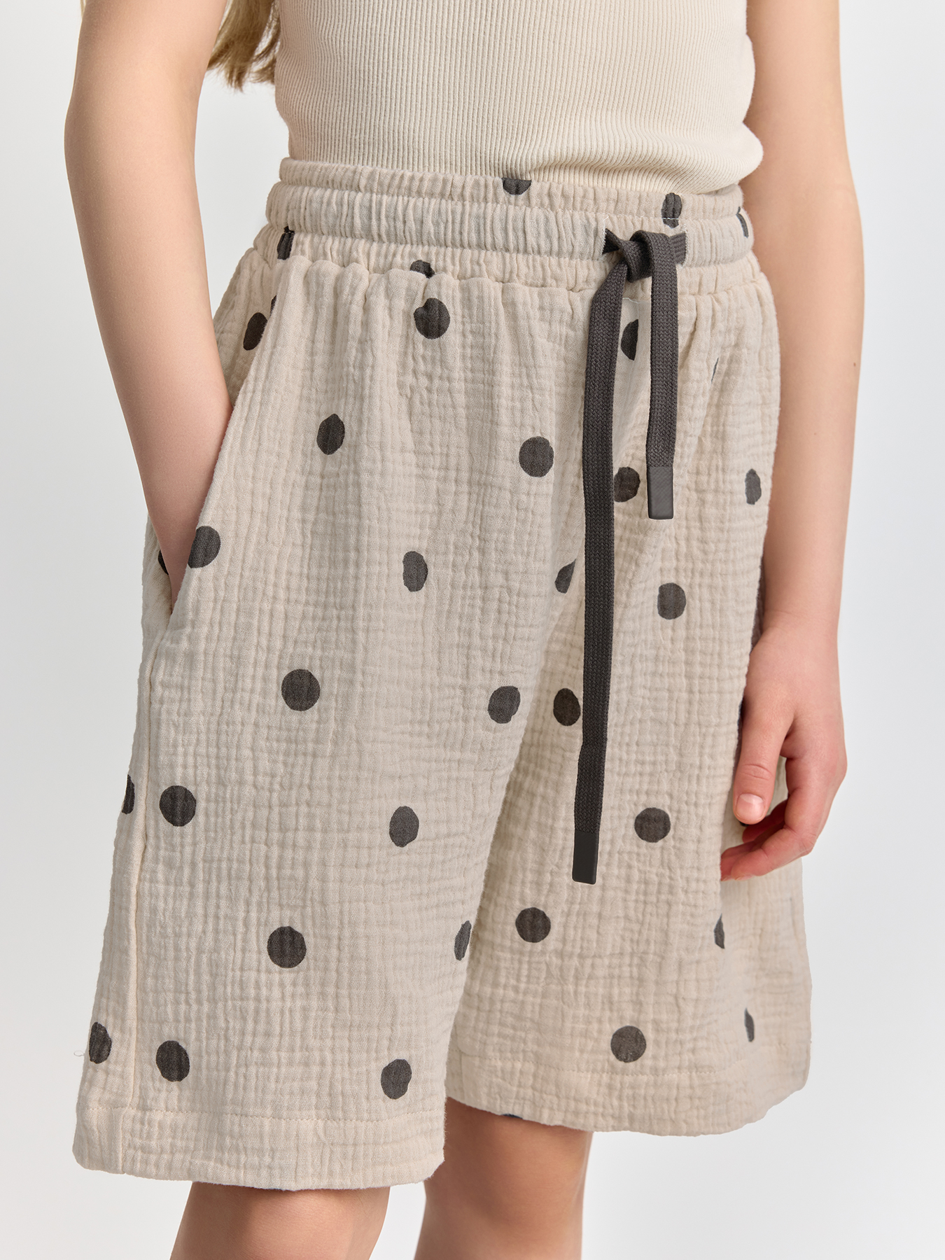 Шорты Happy Baby 88267-1_beige-with-dots - фото 10