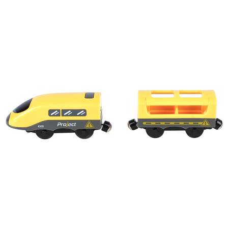 Поезд игрушка Givito Мой город 2 предмета на батарейках желтый G212-031