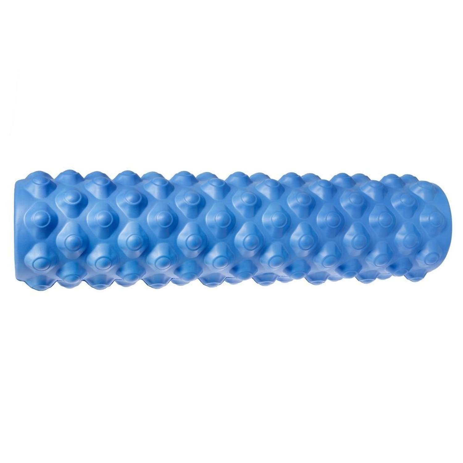 Ролик массажный STRONG BODY с шипами спортивный для фитнеса МФР йоги и пилатес 45 см х 12 см синий - фото 2